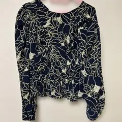 タイムセール!! parkLaneフラワープリント長袖ブラウス