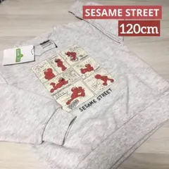 【新品タグ付き】セサミストリート　エルモ　トレーナー　裏パイル　120 グレー