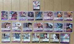 ワンピースカードゲーム　ルフィ　紫黒　四皇　麦わらの一味　デッキパーツ