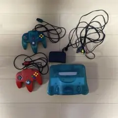 Nintendo64 クリアブルー　本体