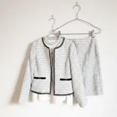 3点セット 新品　ESPRITMUR ツイードセットアップ GRACIAブラウス