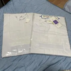 フリル付き割烹着 80cm ホワイト 日本製 2枚セット