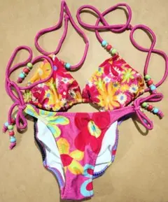 Be-4★新品★BeachQueen 水着　9M★レディース　セパレート　ビキニ Beach Queen/ビーチクイーン 水着 ビキニ ニット クロシェビキニ