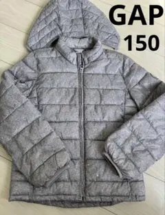 GAPギャップ　アウター　取り外しフード付きダウン　ジャンパー　グレーXL150