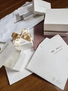 CHANEL シャネル 巾着 ポーチ　eteリングケース 保証書等一式 他