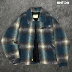 melton 70s 80s ビンテージ オンブレ ウールジャケット メルトンのサムネイル