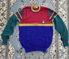 FILA カラーブロック トレーナー USA42