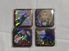 ufotable 鬼滅の刃 鬼滅の刃　モクテル　ロト　缶バッジ　煉獄　4個 ★ MOCKTAIL 杏 煉獄 コレクションロト モクテル BAR ピンズ・ピンバッジ・缶バッジ