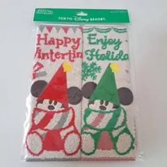 ディズニー リルリンリン ミニタオル2枚セット クリスマス 新品未使用のサムネイル