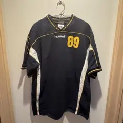 90s hummel HSG WORMS Tシャツ 89 ネイビーのサムネイル