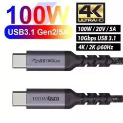 Typeの C ケーブル USB 3.1 (3.0 / 2.0) 対応PD 1M