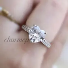 【CR411】ハートモチーフのシルバーカラーリング