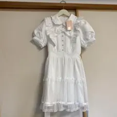シークレットハニー スクエアネックレースフリルワンピース - メルカリ