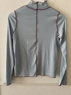 select MOCA ライトブルー 長袖 ハイネック トップス