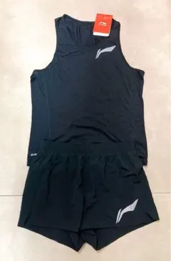 LI-NING シングレット&ショーツ セットアップ ブラック S