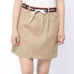 X-Girl LOGOBELTMINISKIRT/ロゴベルトミニスカート ベージのサムネイル
