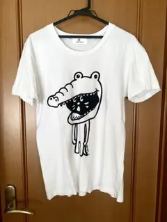 【Ne-net】にゃー ワニ プリントTシャツ ホワイトのサムネイル
