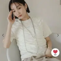 LOWRYS FARM シャーリングTEE アイボリー