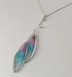 現品限り 蝶の羽 ネックレス