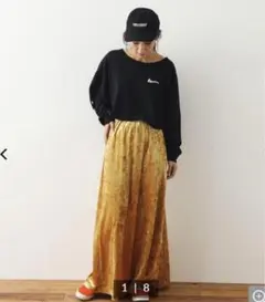 ロデオ ベロア ロングスカート