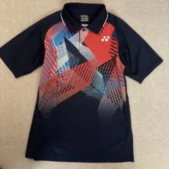 YONEX グラフィックポロシャツ ネイビーMサイズ