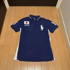 polo ralph lauren ブルー ポロシャツ ビッグポニー 背番号 - メルカリ