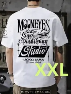 新品未使用 メンズ 半袖 Tシャツ MOONEYES ロゴ XXL
