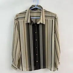 レリアン　ストライプ長袖シャツ サイズ9