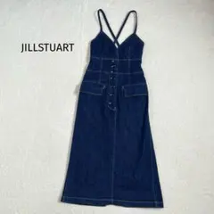 ジルスチュアート JILLSTUART デニムワンピース　バックリボン キャミ