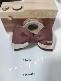 koara hand made ヘアアクセサリー　ヘア バレッタ 　ブラウン