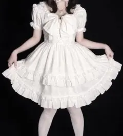 Victorian maiden 白 アンダードレス ロングワンピース - メルカリ