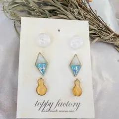 696.ハンドメイド ピアス まとめ売り サージカルステンレス 樹脂ピアス