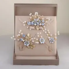 花モチーフ ヘアアクセサリーセット 3点