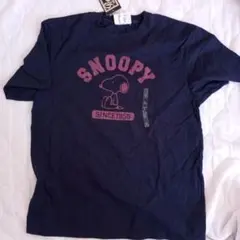 ヴィンテージ品　Peanuts Snoopy Tシャツ ネイビー　キャラクター