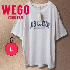 【新品タグ付】WEGO ウィゴー ヴィンテージ風 ロゴ Tシャツ オフホワイトのサムネイル