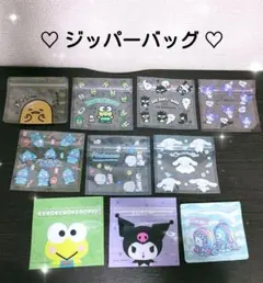 サンリオ サンリオキャラクターズ ジッパーバッグ 10枚セット ♡