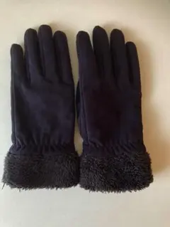 ユニクロフリース手袋 ファー付き