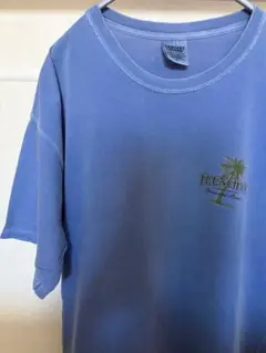 COMFORT COLORS バックプリント Tシャツ ブルー ワンポイントのサムネイル