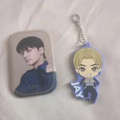 ENHYPEN JAY ジェイ　ガチャガチャ　ラバスト　缶バッジ