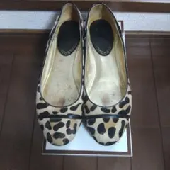 COACH　レオパード柄 フラットシューズ 23.5cm