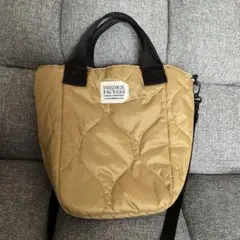 美品☆別注 FREDRIKPACKERS キルティングショルダーバッグ　ベージュ