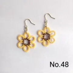 《No.48》お花　ハンドメイドピアス