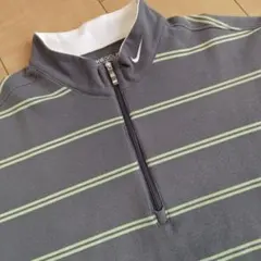 【Nike Golf:ナイキゴルフ】 ハーフジップ ポロシャツ M グレー