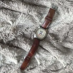 ち*ゲ様 ミッキーマウス 自動巻き腕時計 レザー