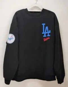 ☆ロサンゼルス・ドジャース☆ ビッグシルエット裏起毛 黒スウェットL
