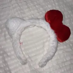 Hello Kitty カチューシャ ホワイト レッド