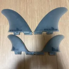 FCS MF サーフボードフィン 4枚セット グレー