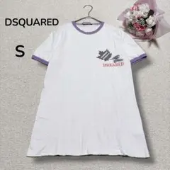 【ディースクエアード】ユニセックス　ロゴプリント　半袖　Tシャツ　カットソー　Sのサムネイル