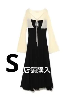 andmary Sara silky dress ベージュ S - メルカリ