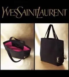 新品☆【2点セット】YSL 刺繍トートバッグ+ポーチ